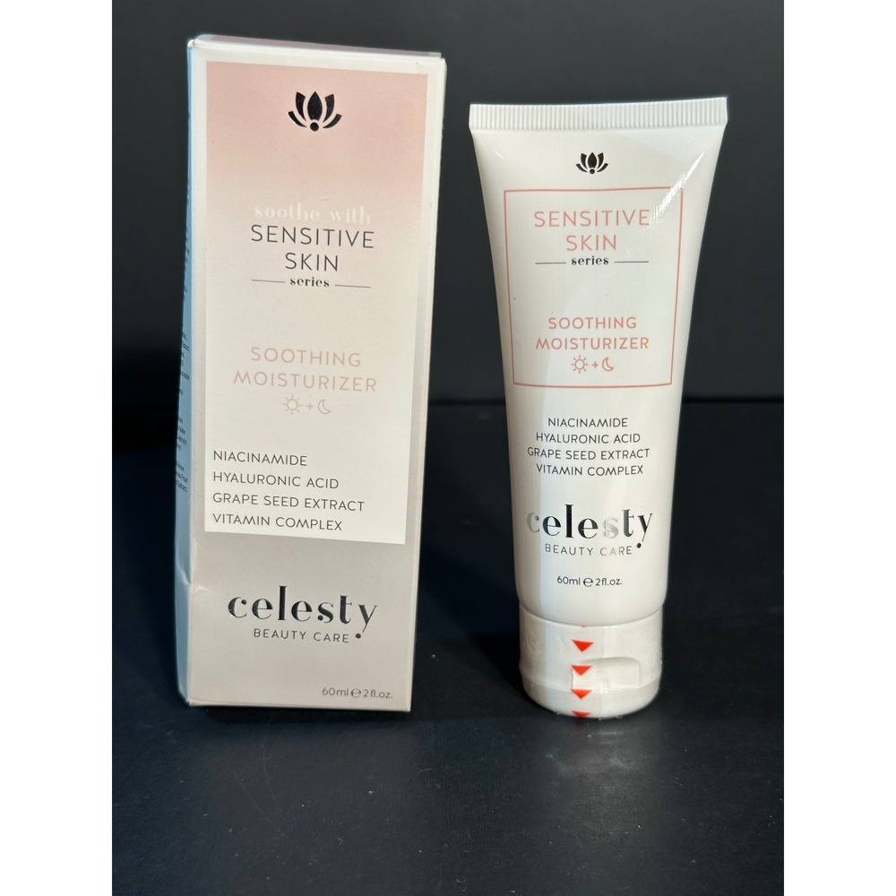 Celesty Beauty Care Sensitive Skin Soothing Moisturizer 60ml Niacinamide B3 New